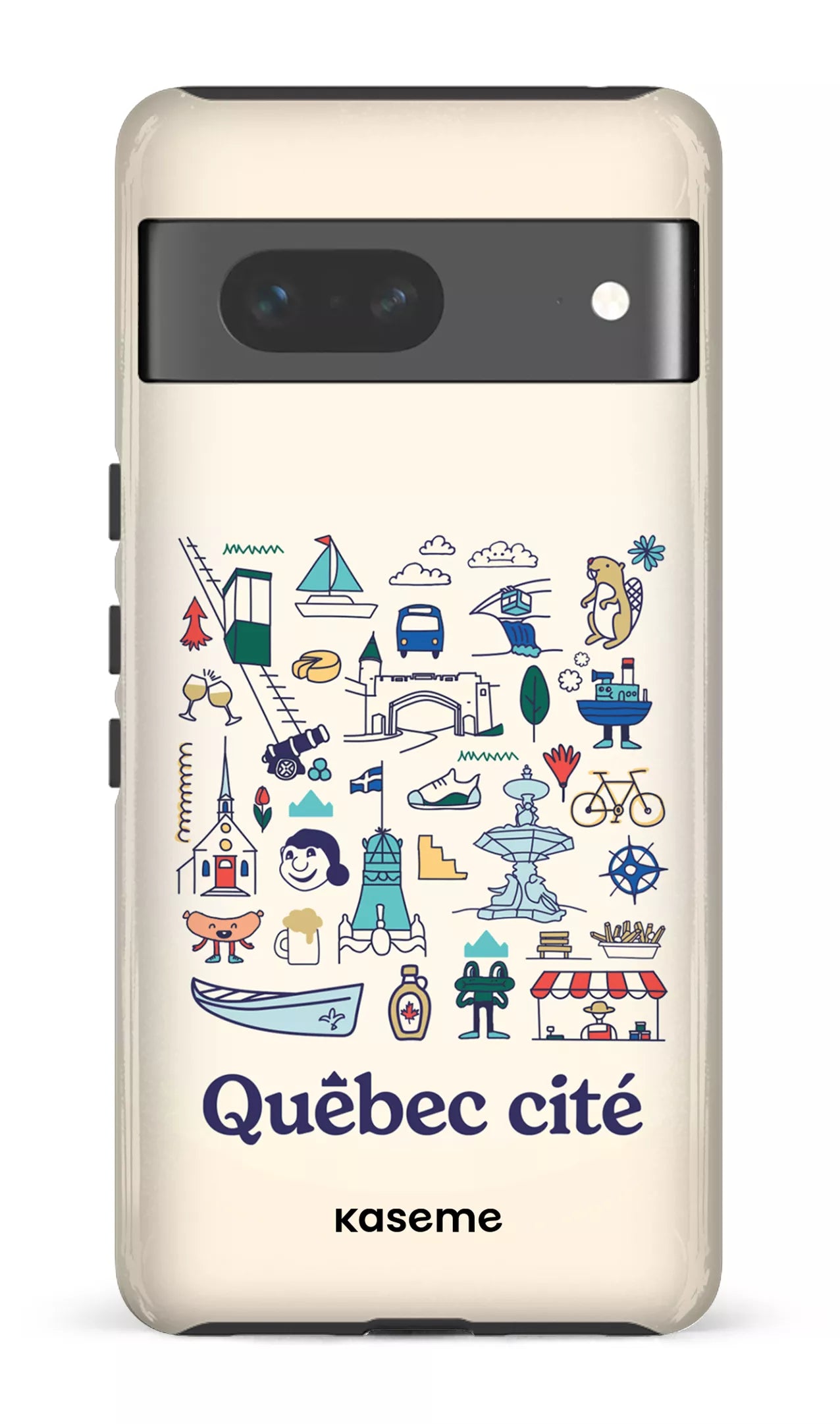 Google Pixel 7 Tough Gloss Québec illustré -