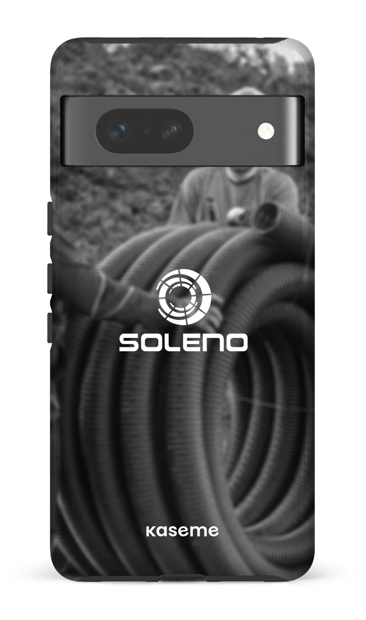 Google Pixel 7 Tough Gloss Soleno tuyau N&B -