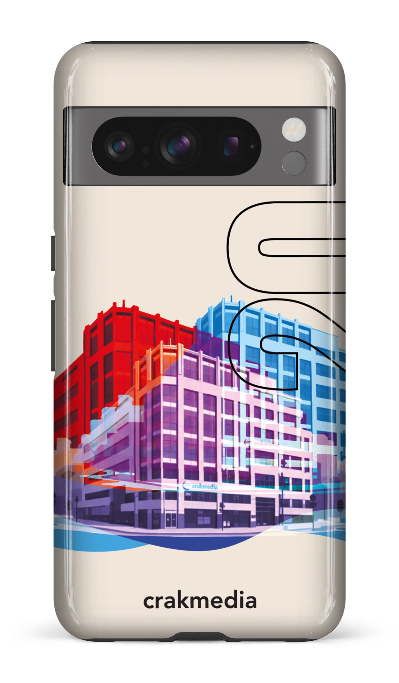 Google Pixel 8 Pro Tough Gloss Building Crakmedia -