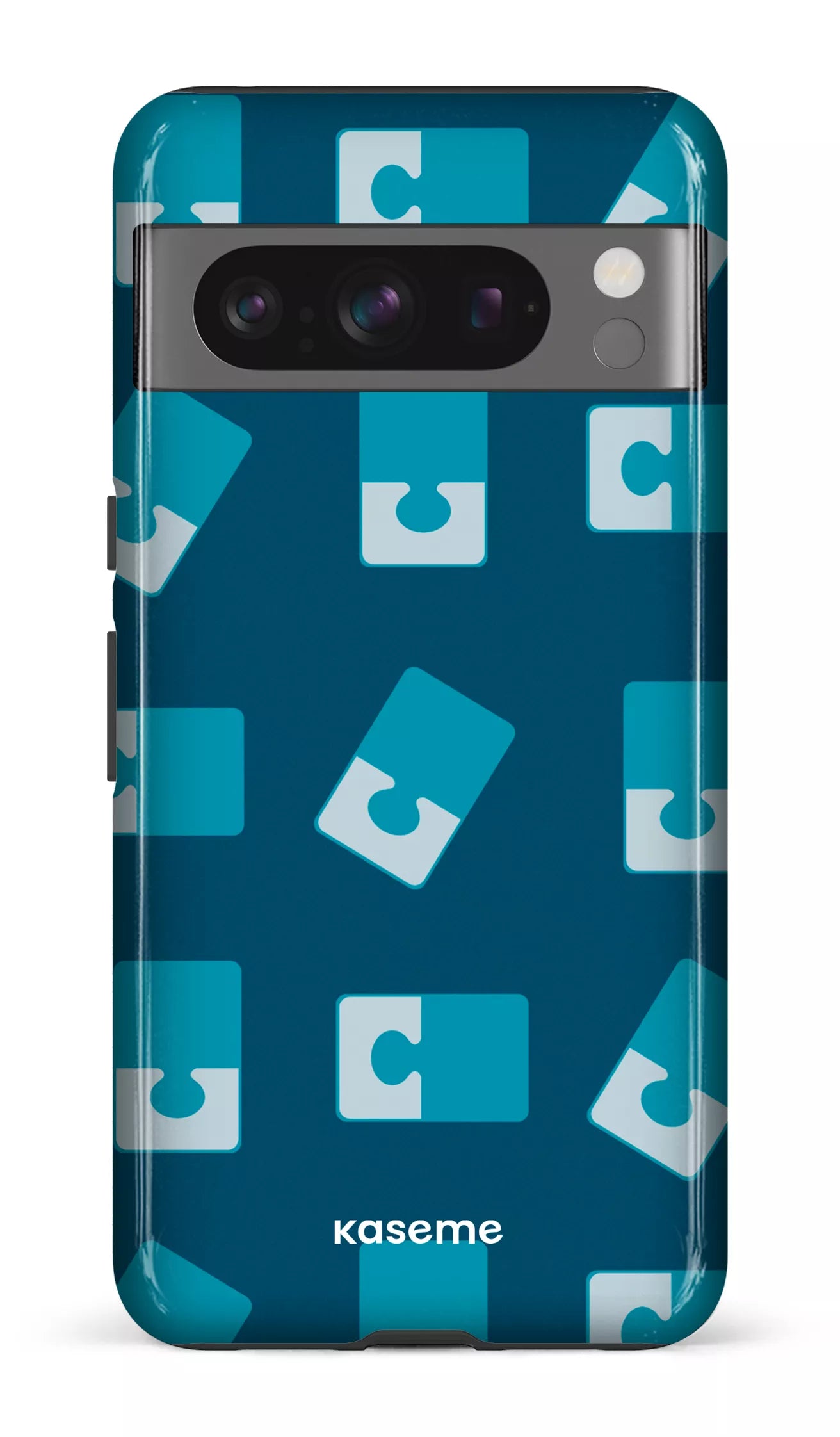 Google Pixel 8 Pro Tough Gloss Casse-tête Bleu -