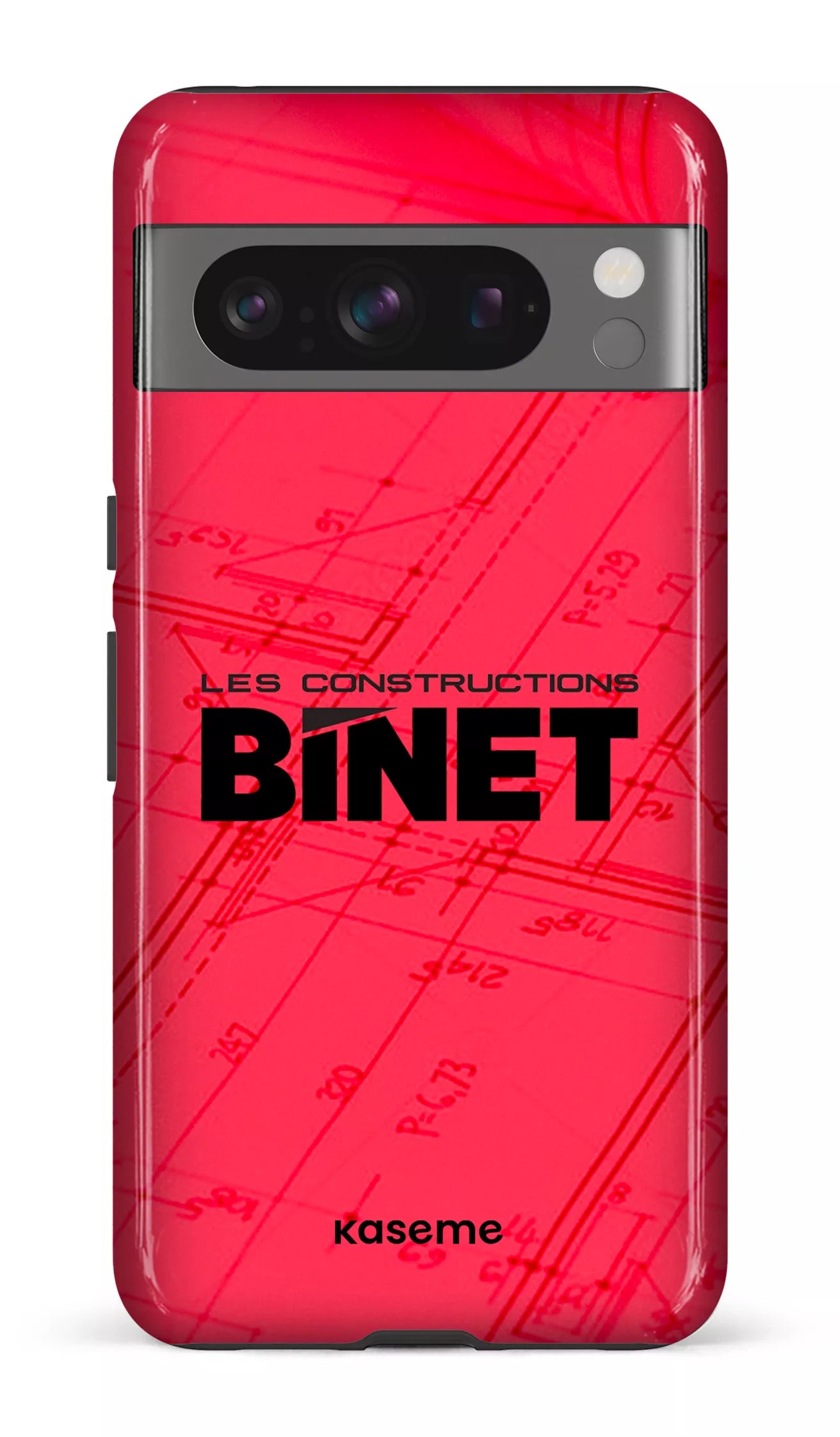 Google Pixel 8 Pro Tough Gloss Constructions Binet Rouge -