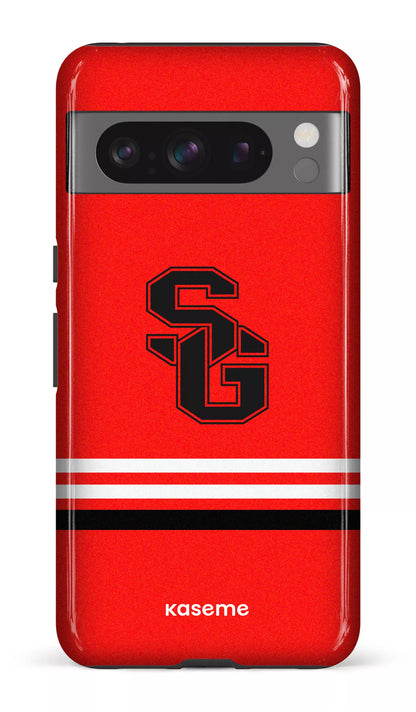 Google Pixel 8 Pro Tough Gloss Dragons PSG Rouge -