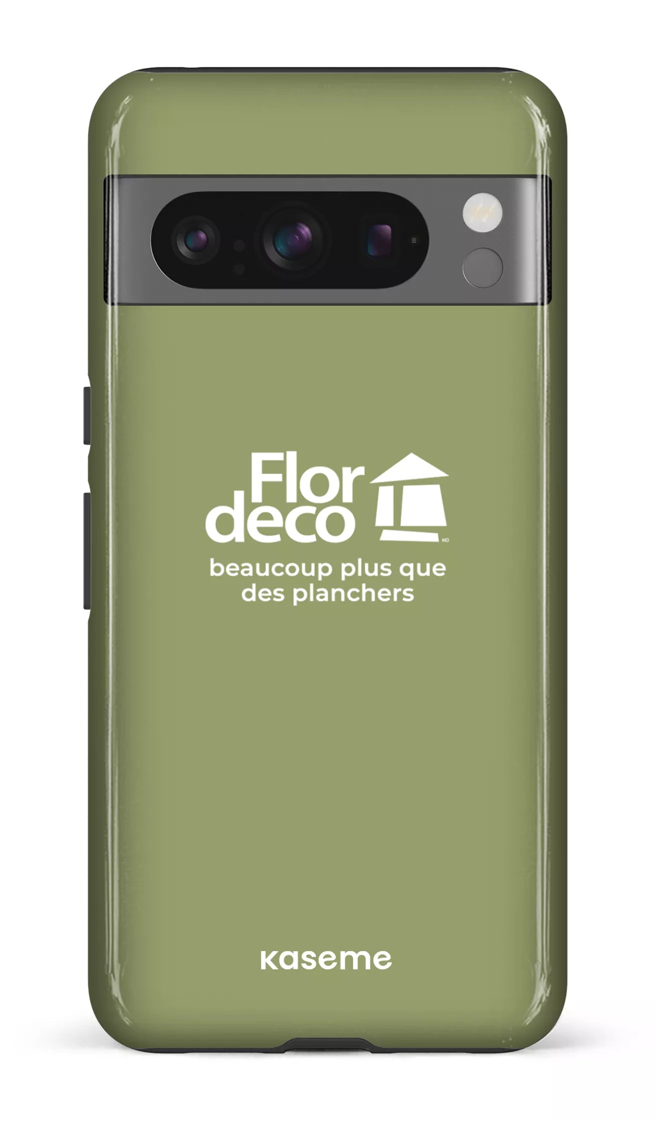 Google Pixel 8 Pro Tough Gloss Flordeco logo Sauge -