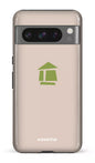 Google Pixel 8 Pro Tough Gloss Flordeco logo grège -
