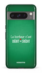 Google Pixel 8 Pro Tough Gloss Le bonheur c'est débit = crédit (vert) -