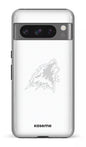 Google Pixel 8 Pro Tough Gloss Les Huskies Blanc -