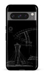 Google Pixel 8 Pro Tough Gloss Parc Olympique - Croquis Plan Noir -