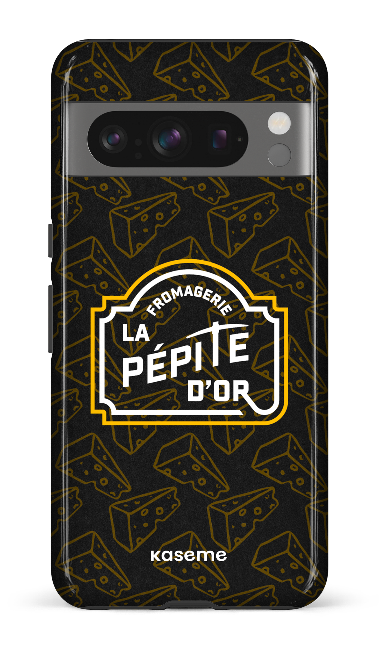 Google Pixel 8 Pro Tough Gloss Pépite x Fromages Noir -