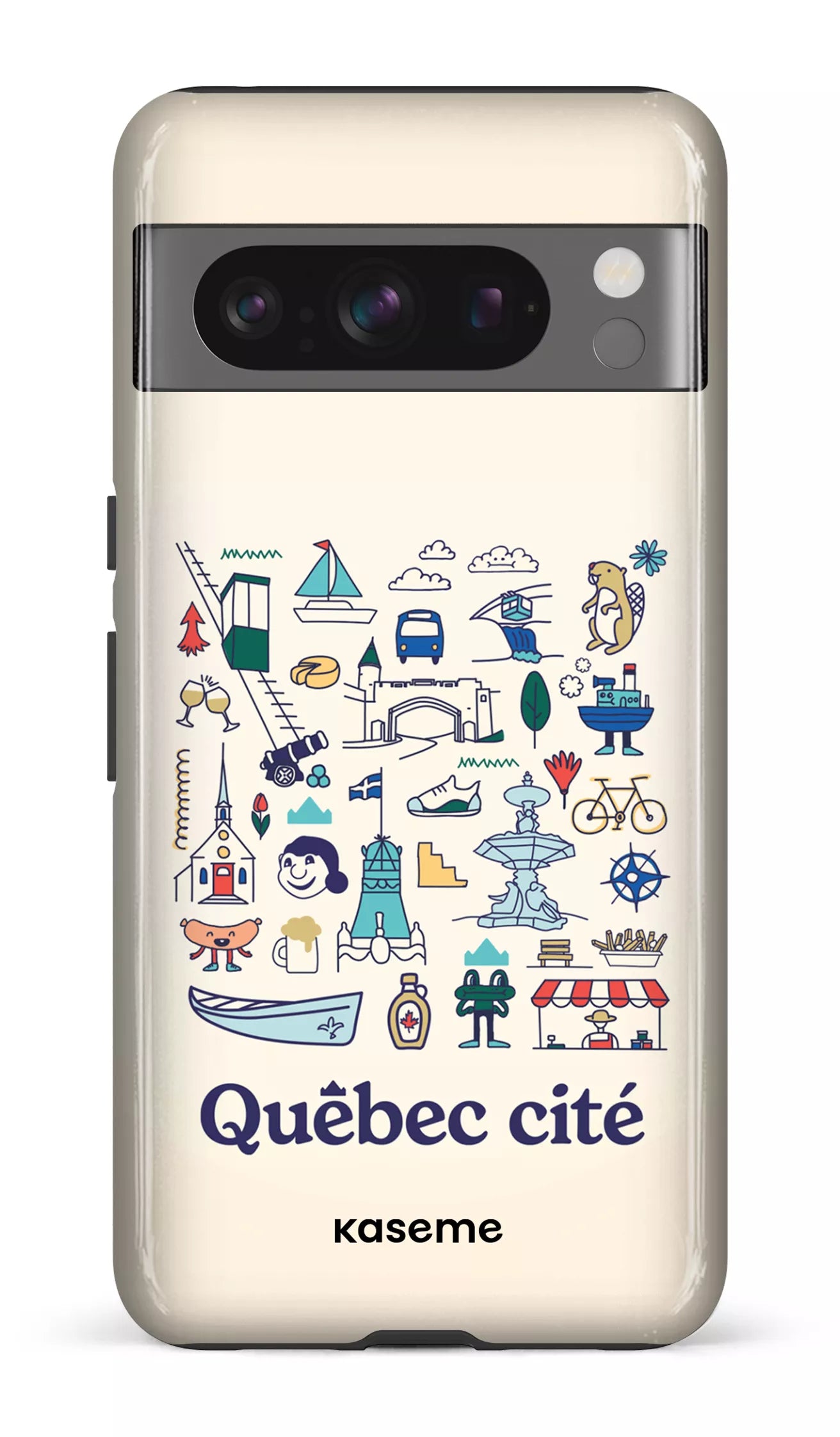 Google Pixel 8 Pro Tough Gloss Québec illustré -