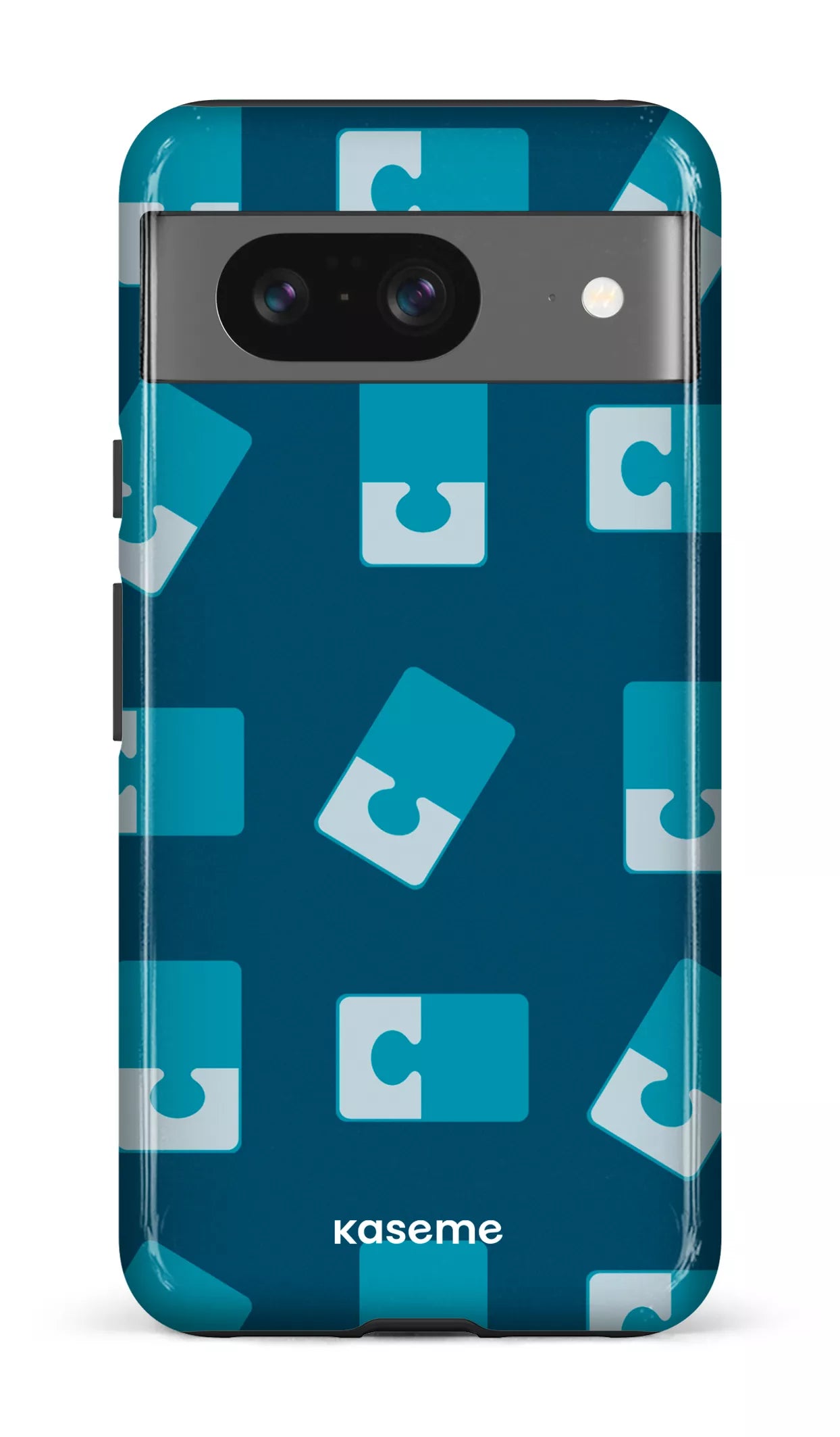 Google Pixel 8 Tough Gloss Casse-tête Bleu -