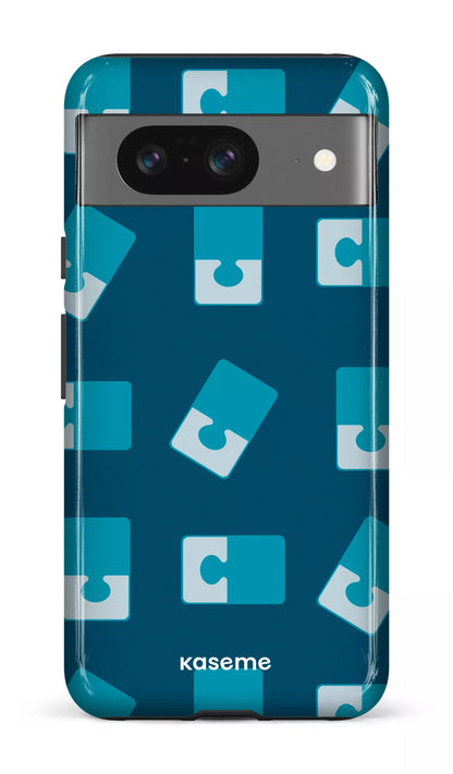 Google Pixel 8 Tough Gloss Casse-tête Bleu -