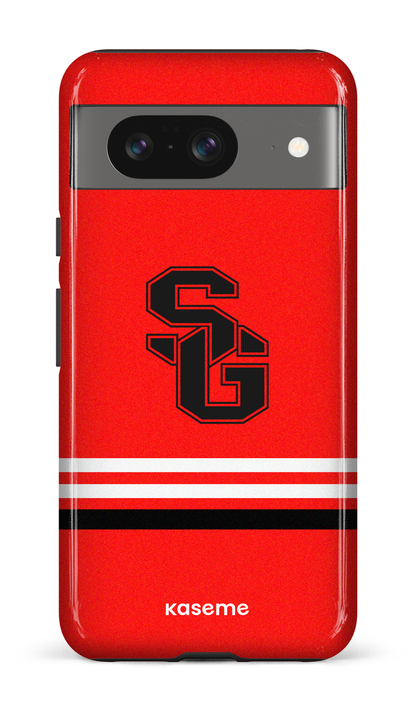 Google Pixel 8 Tough Gloss Dragons PSG Rouge -