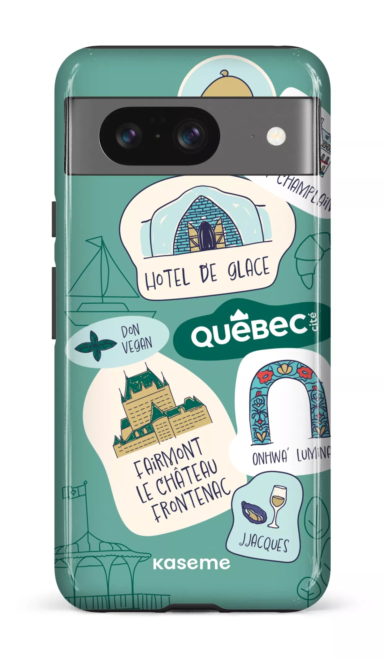 Google Pixel 8 Tough Gloss Explorez Québec -
