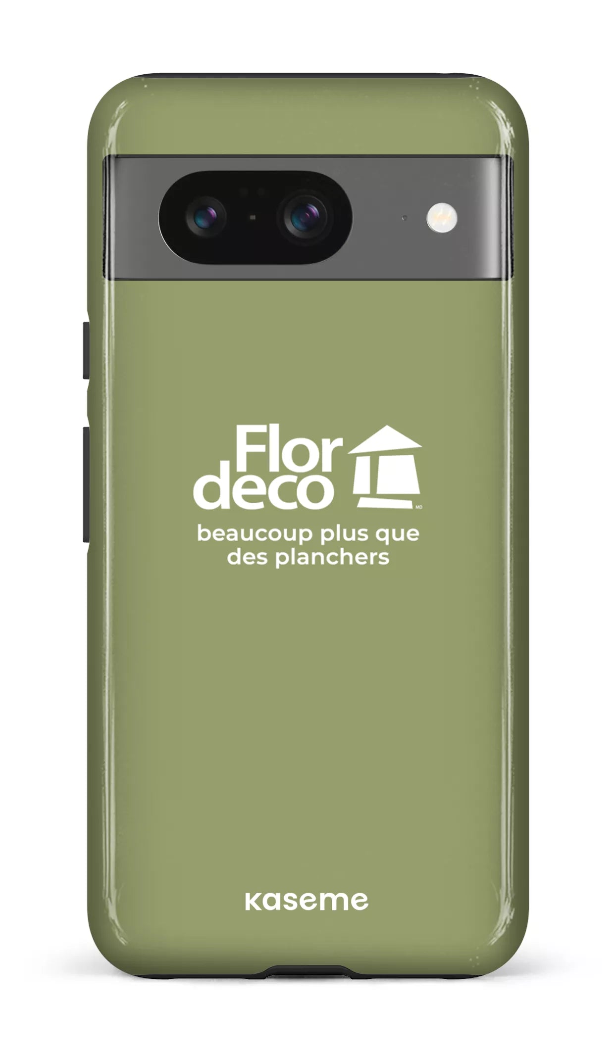 Google Pixel 8 Tough Gloss Flordeco logo Sauge -