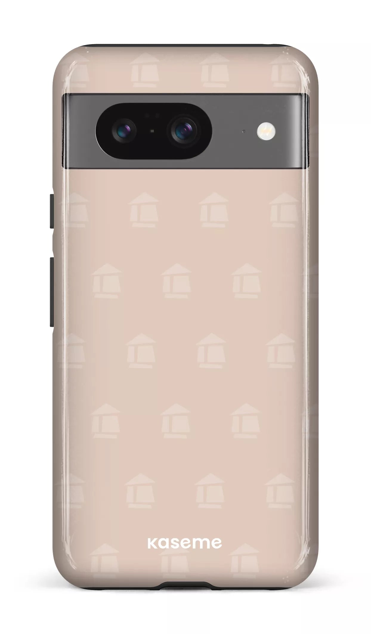 Google Pixel 8 Tough Gloss Flordeco motif grège -