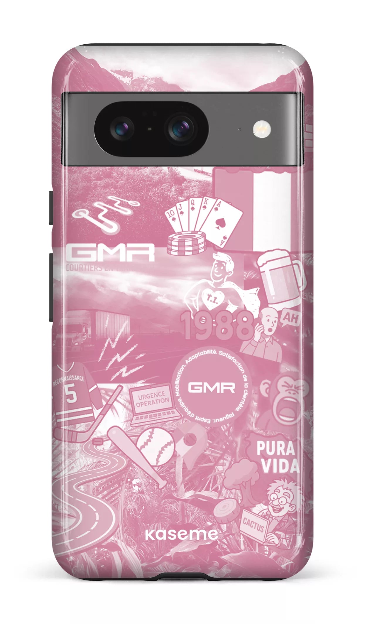 Google Pixel 8 Tough Gloss GMR Collage Rose -