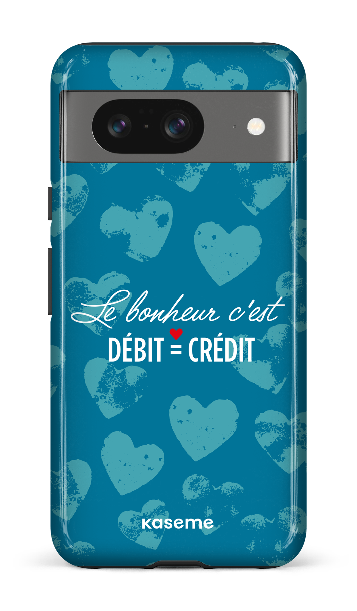 Google Pixel 8 Tough Gloss Le bonheur c'est débit = crédit -