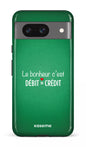 Google Pixel 8 Tough Gloss Le bonheur c'est débit = crédit (vert) -