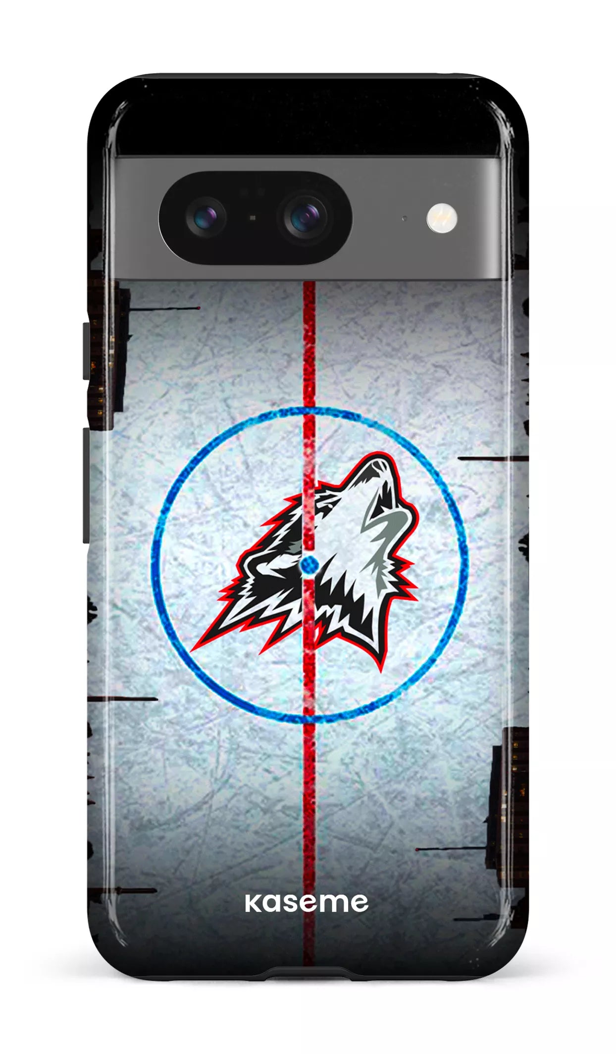 Google Pixel 8 Tough Gloss Les Huskies Patinoire -