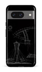 Google Pixel 8 Tough Gloss Parc Olympique - Croquis Plan Noir -