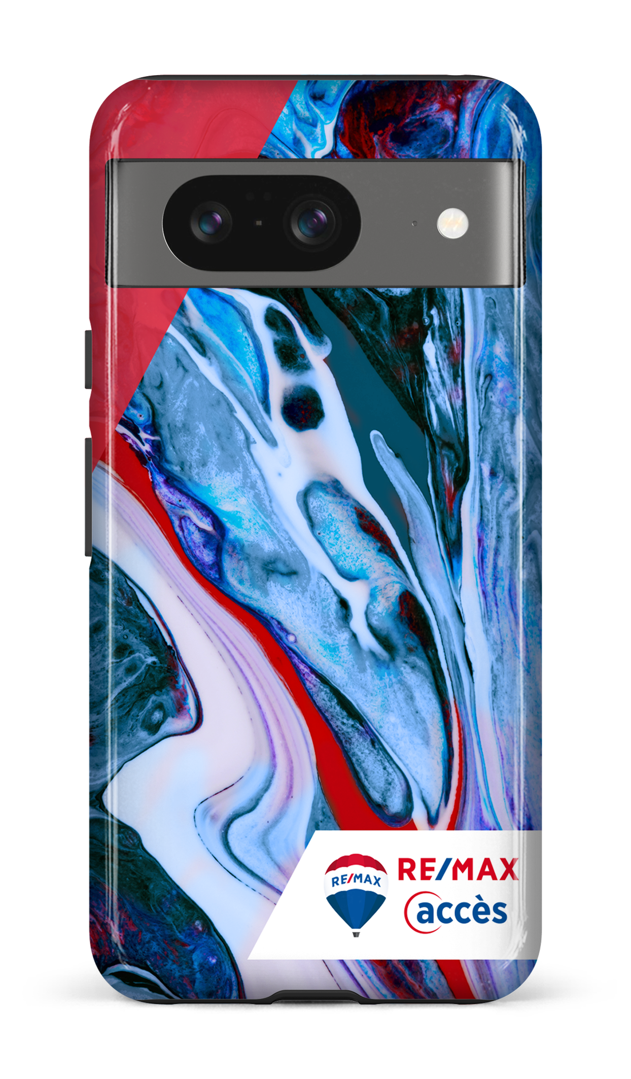 Google Pixel 8 Tough Gloss Peinture marbrée claire -