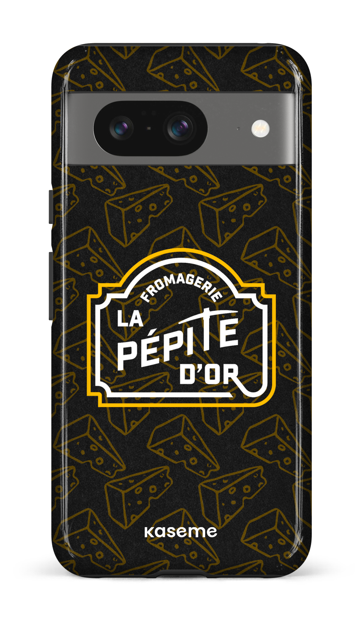 Google Pixel 8 Tough Gloss Pépite x Fromages Noir -