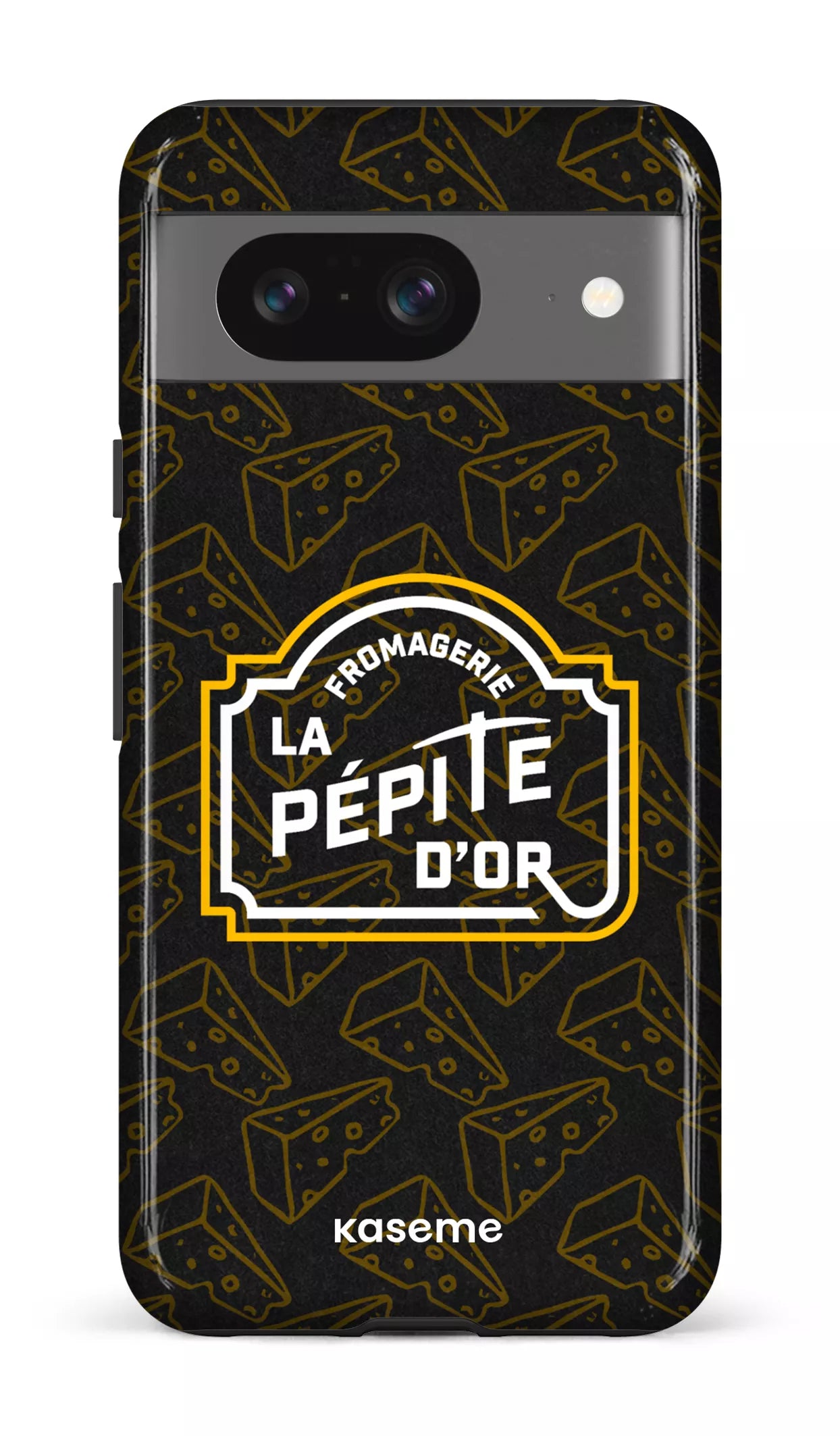 Google Pixel 8 Tough Gloss Pépite x Fromages Noir -