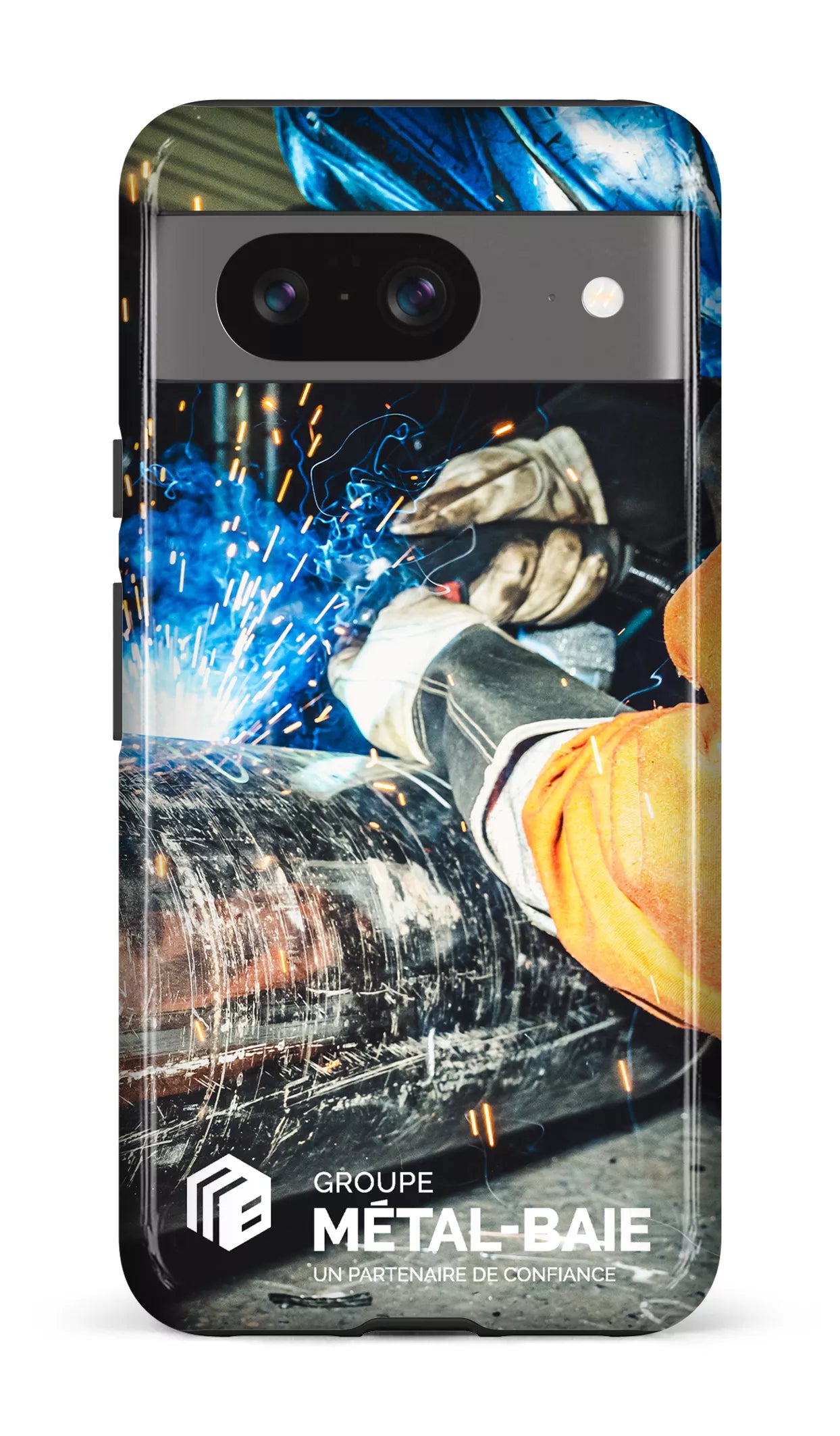 Google Pixel 8 Tough Gloss Soudure par Métal-Baie -