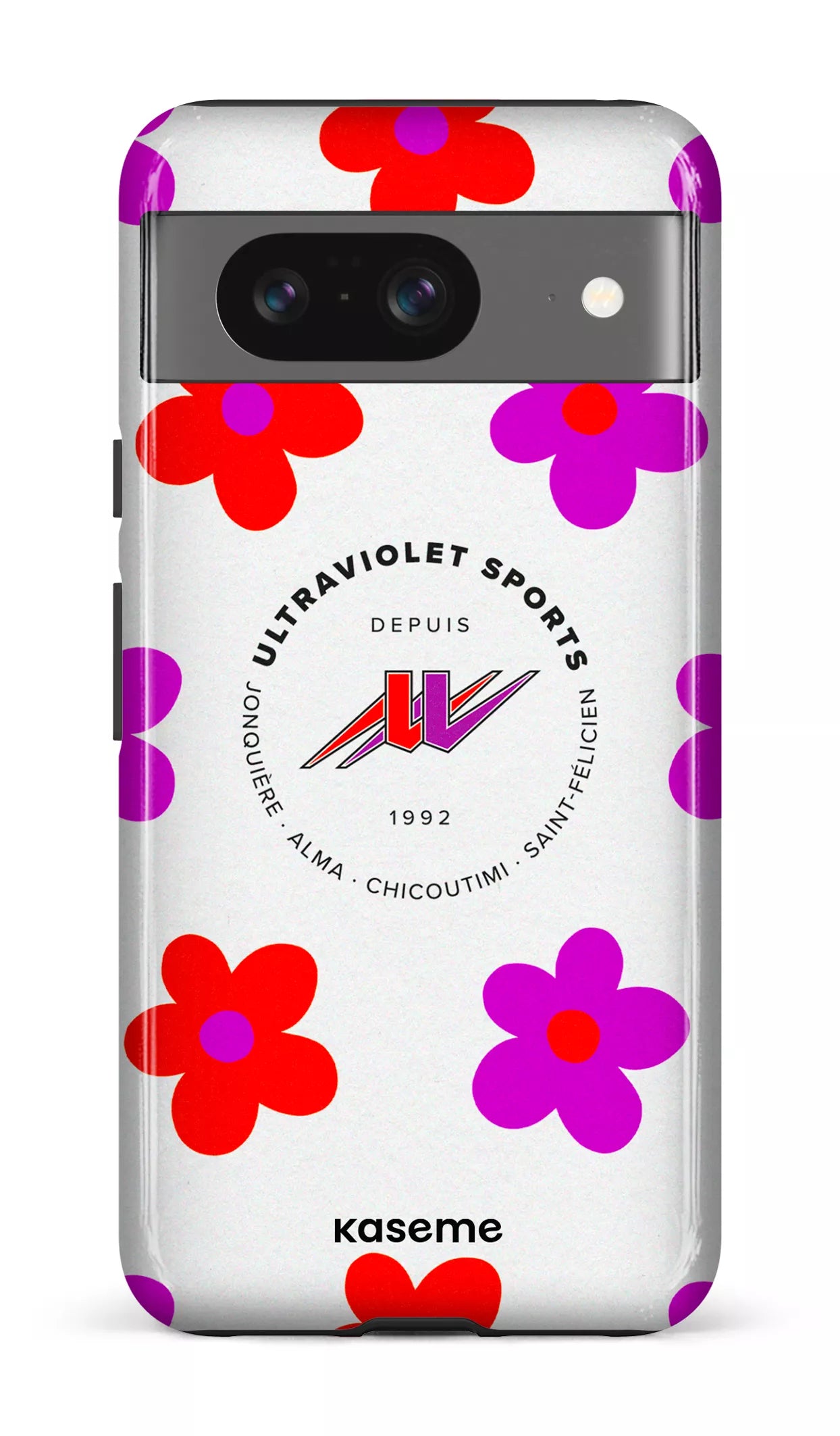 Google Pixel 8 Tough Gloss UltraViolet Fleurs -