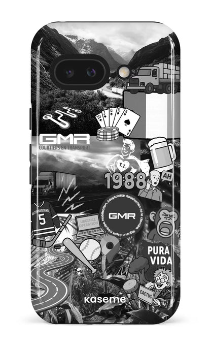 Google Pixel 9 A Impact (Gloss) GMR Collage Noir et Blanc -
