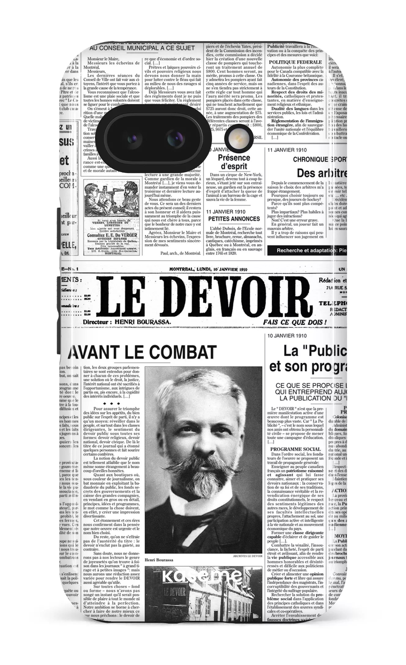 Google Pixel 9 A Impact (Gloss) Le Devoir — Premier édito -