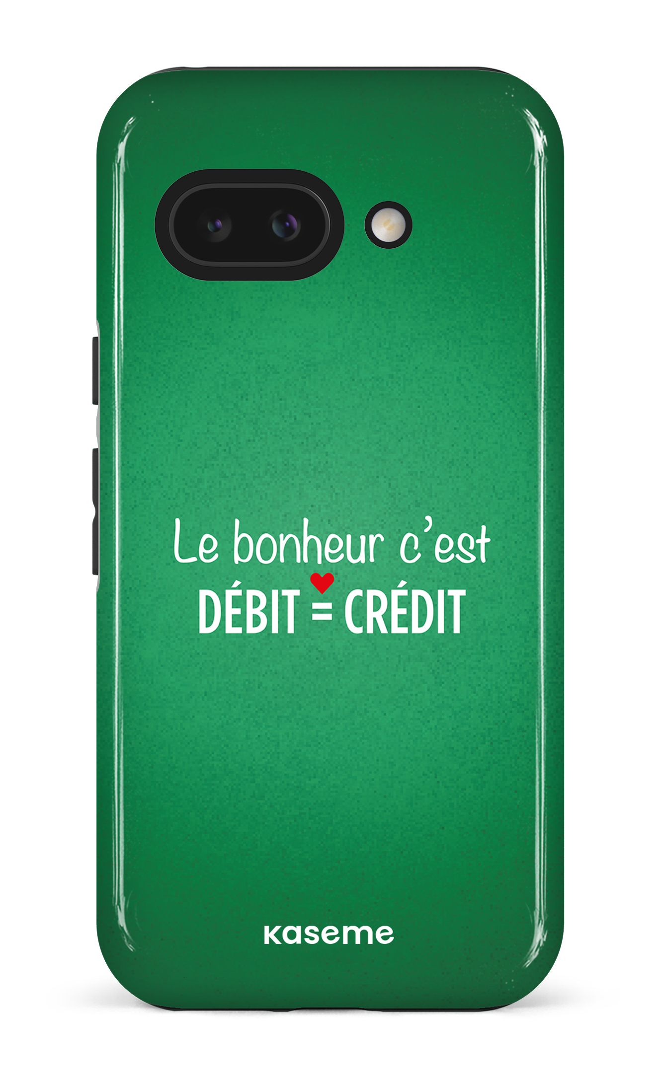 Google Pixel 9 A Impact (Gloss) Le bonheur c'est débit = crédit (vert) -