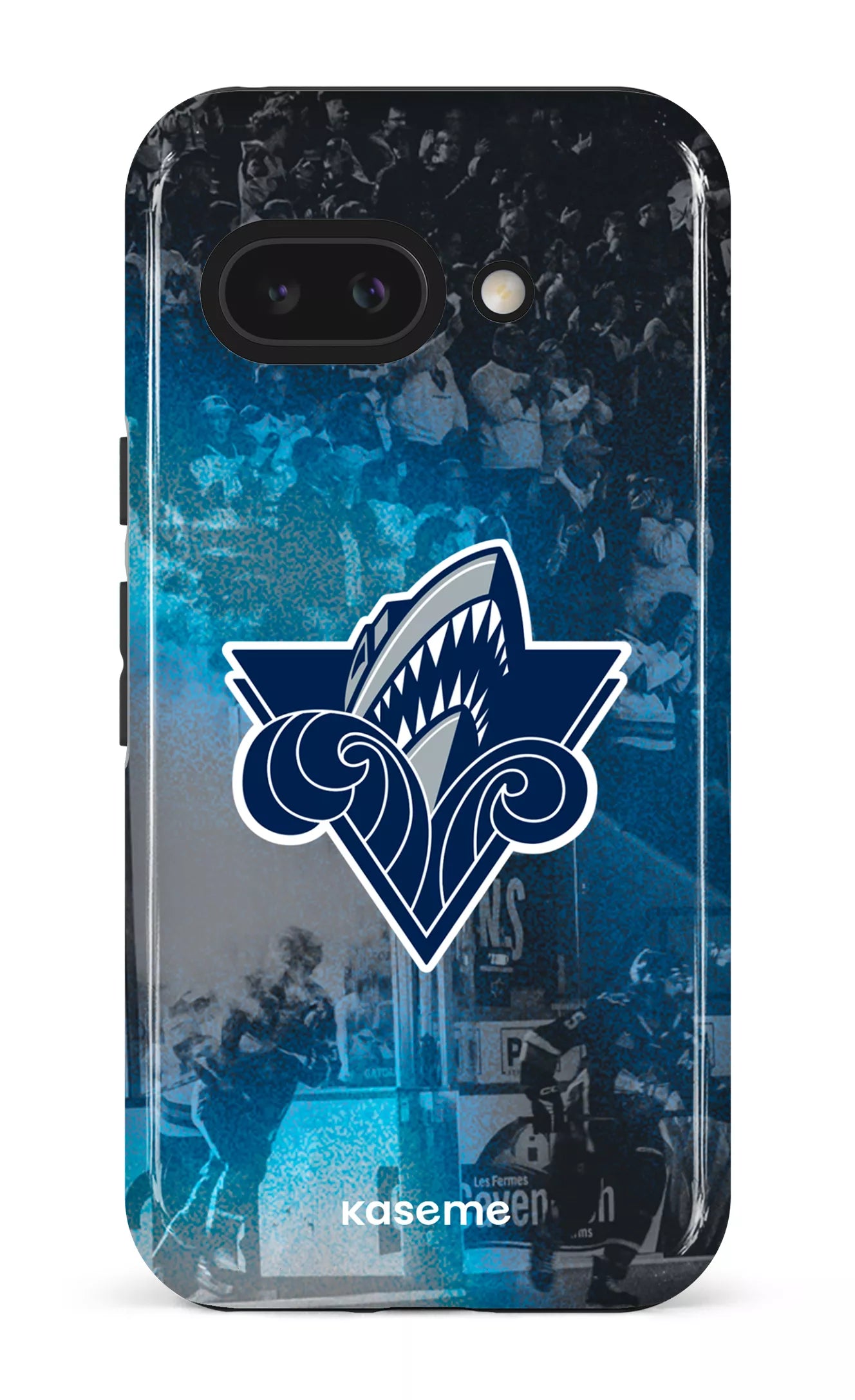 Google Pixel 9 A Impact (Gloss) Océanic Logo & Foule -