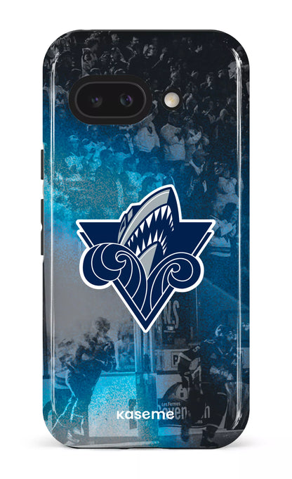 Google Pixel 9 A Impact (Gloss) Océanic Logo & Foule -