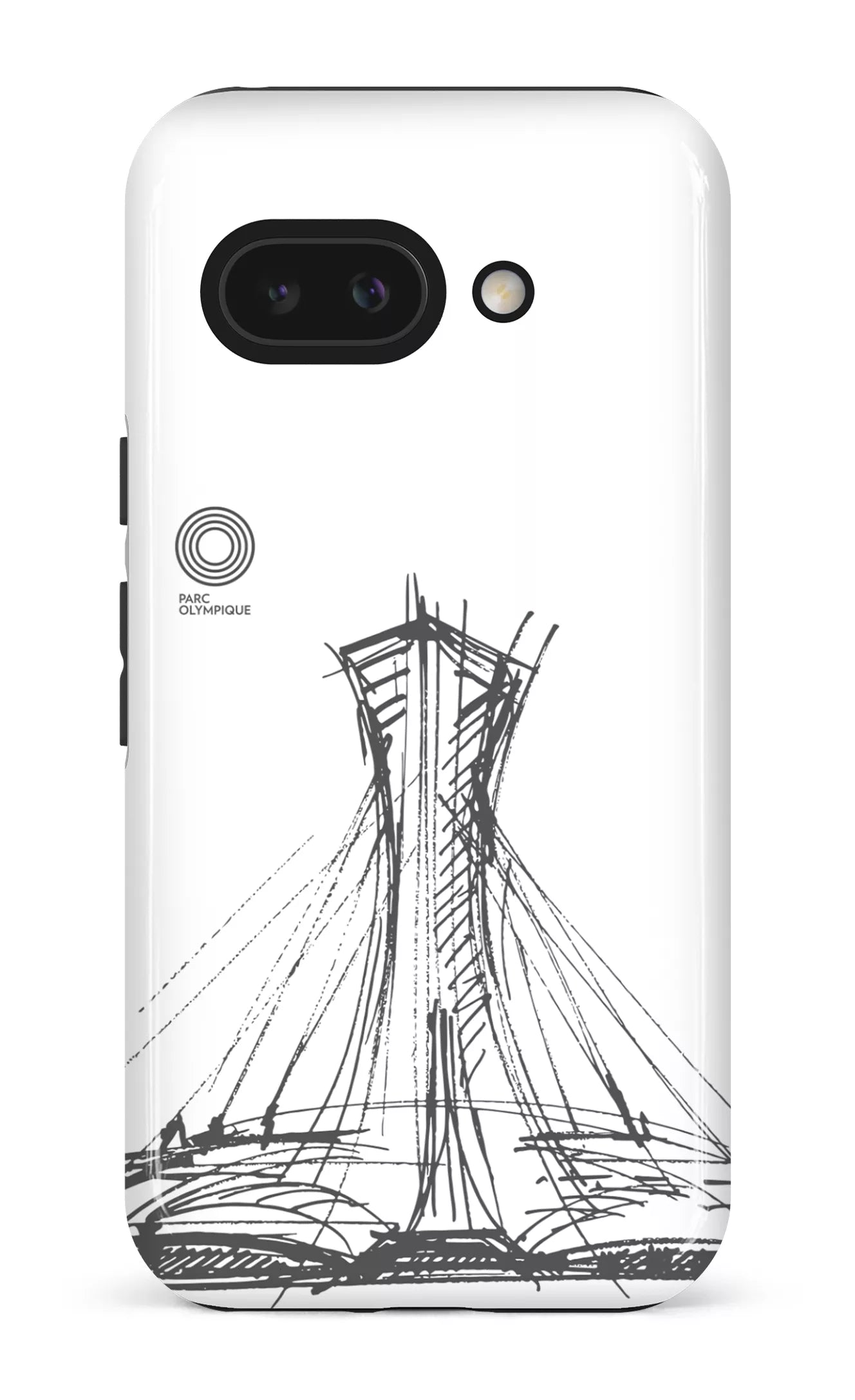 Google Pixel 9 A Impact (Gloss) Parc Olympique - Croquis Blanc -