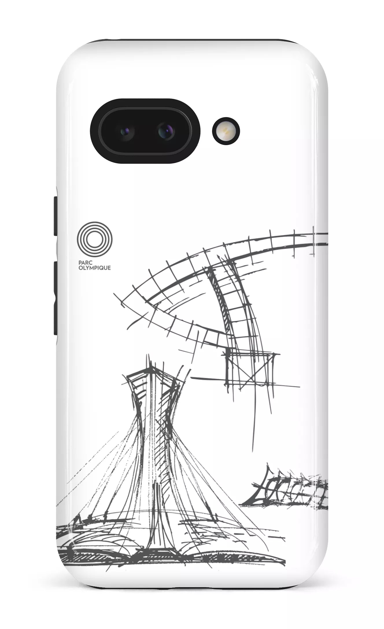 Google Pixel 9 A Impact (Gloss) Parc Olympique - Croquis Plan Blanc -