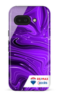 Google Pixel 9 A Impact (Gloss) Peinture marbrée sombre violette -