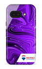 Google Pixel 9 A Impact (Gloss) Peinture marbrée sombre violette de Francheville -