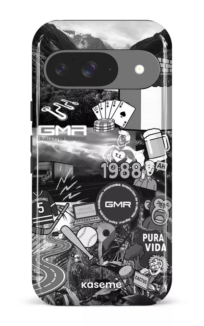 Google Pixel 9 Impact (Gloss) GMR Collage Noir et Blanc -