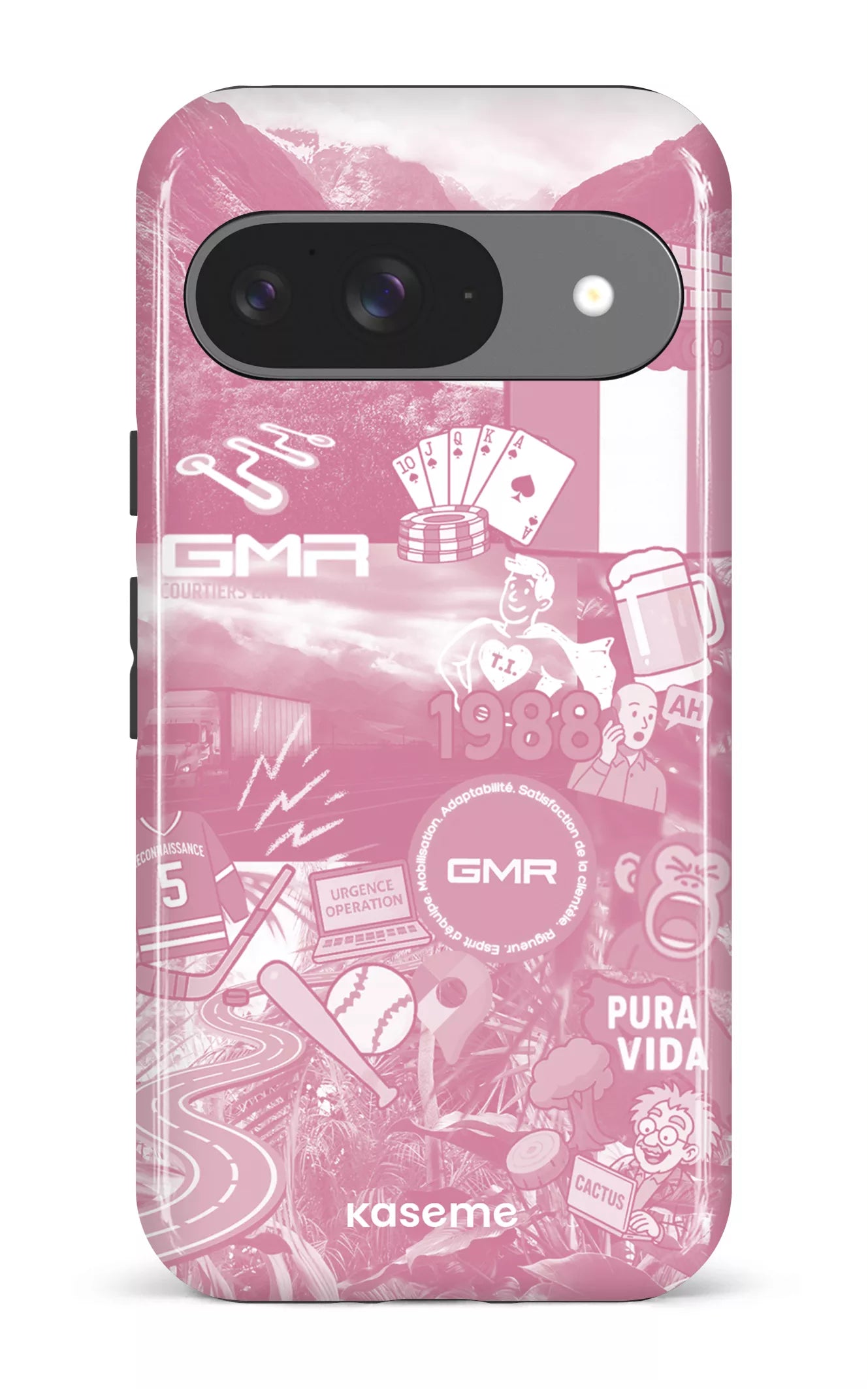 Google Pixel 9 Impact (Gloss) GMR Collage Rose -