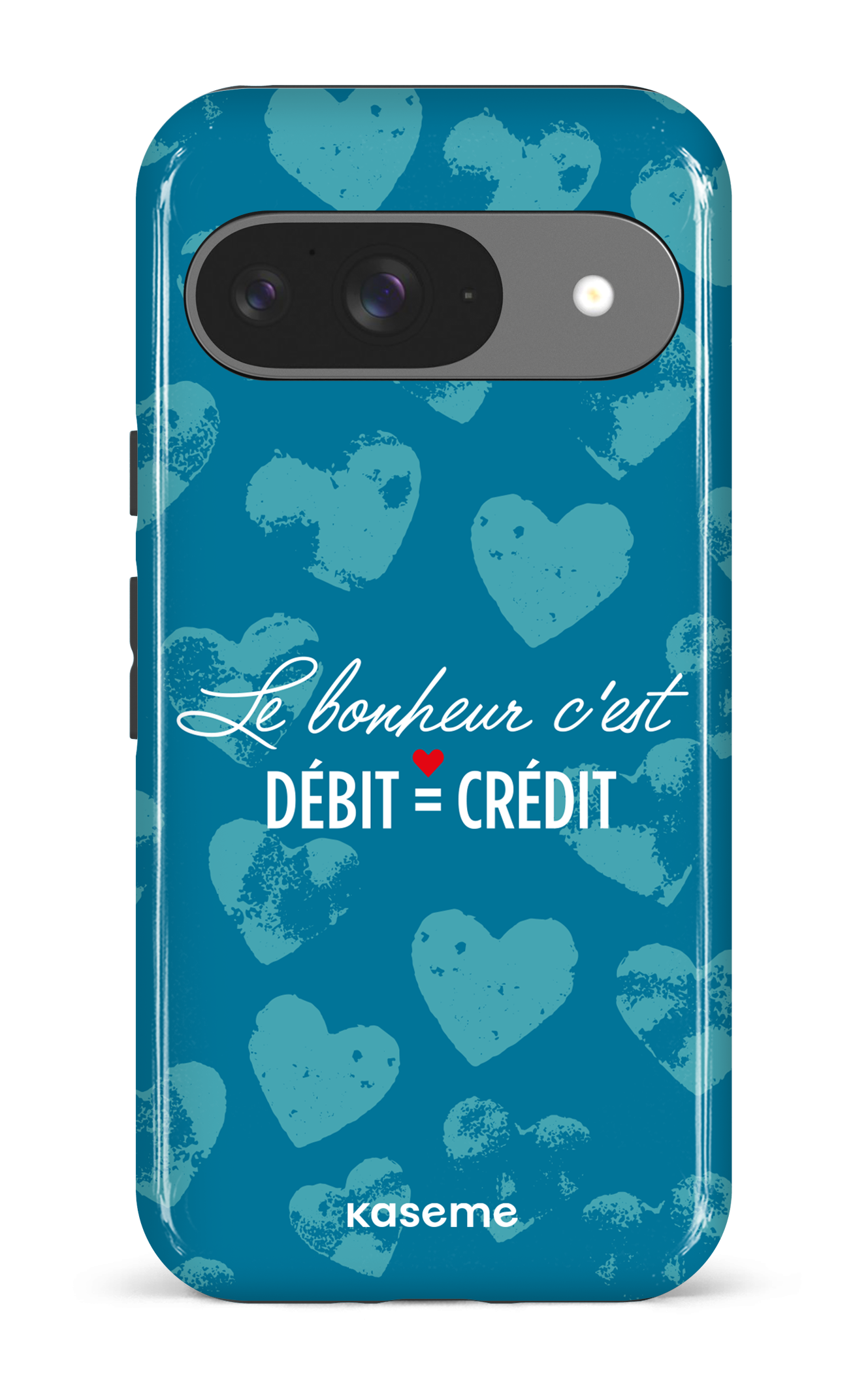 Google Pixel 9 Impact (Gloss) Le bonheur c'est débit = crédit -