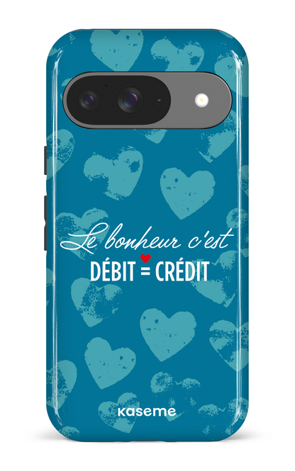 Google Pixel 9 Impact (Gloss) Le bonheur c'est débit = crédit -