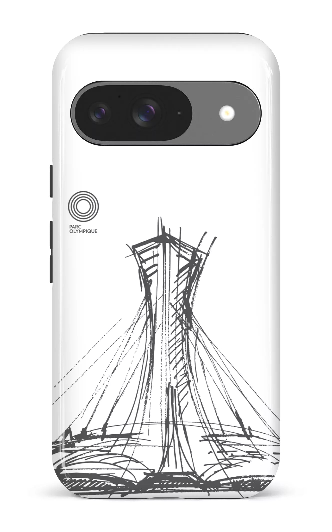 Google Pixel 9 Impact (Gloss) Parc Olympique - Croquis Blanc -