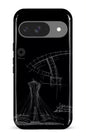 Google Pixel 9 Impact (Gloss) Parc Olympique - Croquis Plan Noir -