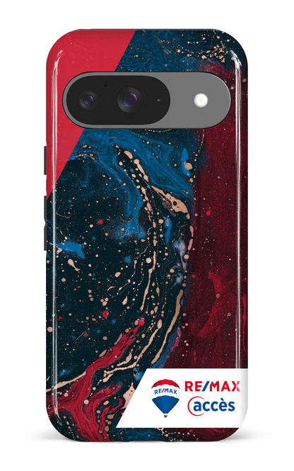 Google Pixel 9 Impact (Gloss) Peinture marbrée sombre -