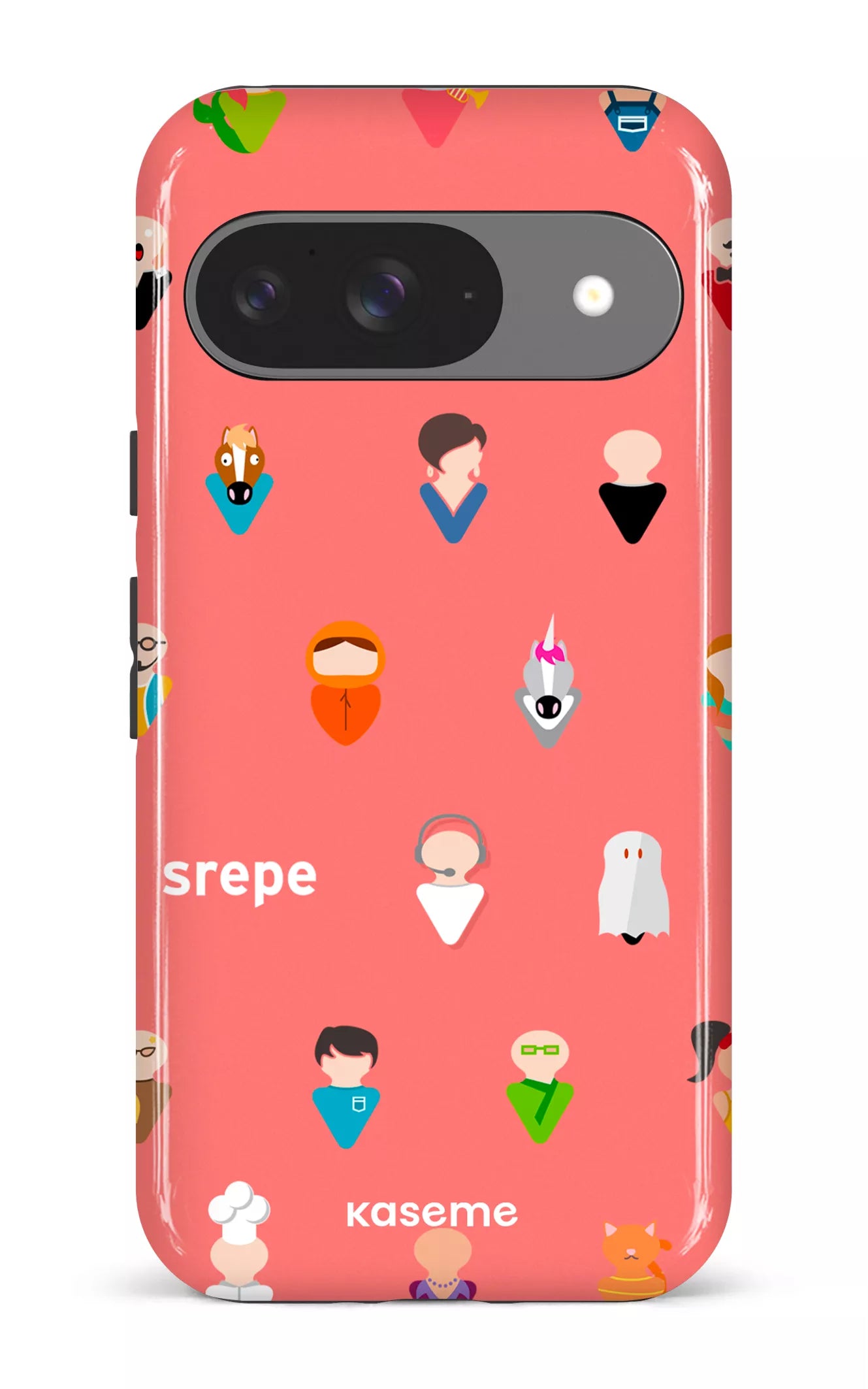 Google Pixel 9 Impact (Gloss) Personnages Saumon -