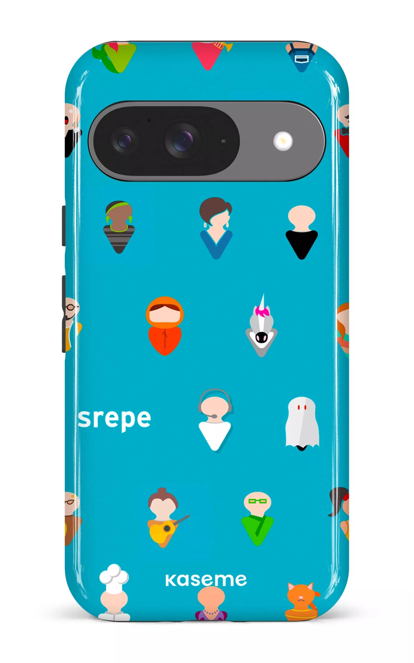 Google Pixel 9 Impact (Gloss) Personnages Turquoise -