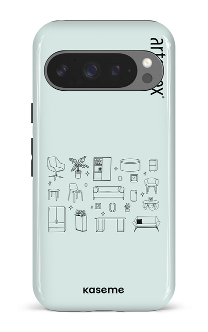 Google Pixel 9 Pro Impact (Gloss) L'essentiel menthe par Artopex -