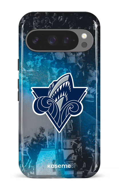 Google Pixel 9 Pro Impact (Gloss) Océanic Logo & Foule -