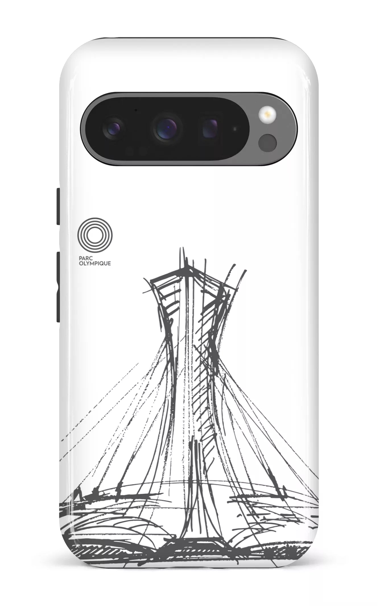 Google Pixel 9 Pro Impact (Gloss) Parc Olympique - Croquis Blanc -